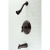 image:imageKingston Brass KB3633ACL American Classic SingleHandle Pressure Balanced Tub and Shower Faucet in Antique BrassOil Rubbed Bronze