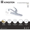 image:imageKingston Brass KB5710 Chatham Single Lever Handle Kitchen Faucet without Sprayer 8Inch Polished ChromePolished Chrome