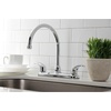 image:imageKingston Brass KB6791LLLS 8Inch Centerset Kitchen Faucet Polished ChromePolished Chrome