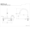 image:imageKingston Brass KB6791LLLS 8Inch Centerset Kitchen Faucet Polished ChromePolished Chrome