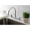 image:imageKingston Brass KB6791LLLS 8Inch Centerset Kitchen Faucet Polished ChromePolished Chrome