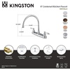 image:imageKingston Brass KB726ALLS Vintage 8Inch Centerset Kitchen Faucet Antique CopperAntique Copper