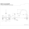 image:imageKingston Brass KB726AXSP Vintage 8Inch Centerset Kitchen Faucet Antique CopperAntique Copper