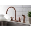 image:imageKingston Brass KB726AXSP Vintage 8Inch Centerset Kitchen Faucet Antique CopperAntique Copper