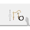image:imageKingston Brass KB7792BLBS English Country 8Inch Widespread Kitchen Faucet with Brass Sprayer Polished BrassPolished Brass