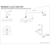 image:imageKingston Brass KBX4633HLTSO Metropolitan SingleHandle Shower Faucet Trim Only Antique BrassBrushed Nickel