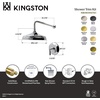 image:imageKingston Brass KBX4633HLTSO Metropolitan SingleHandle Shower Faucet Trim Only Antique BrassPolished Chrome