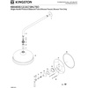 image:imageKingston Brass KBX4633HLTSO Metropolitan SingleHandle Shower Faucet Trim Only Antique BrassPolished Chrome