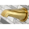 image:imageKingston Brass KBX8137DX Concord TripleHandle Tub and Shower Faucet in Brushed BrassBrushed Brass