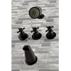 image:imageKingston Brass KBX8137DX Concord TripleHandle Tub and Shower Faucet in Brushed BrassBrushed Nickel