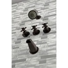 image:imageKingston Brass KBX8137DX Concord TripleHandle Tub and Shower Faucet in Brushed BrassOil Rubbed Bronze
