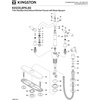 image:imageKingston Brass KS1238PKLBS Duchess 8 inch Centerset Deck Mount Kitchen Faucet with Brass Sprayer 812 inch In Spout Reach Brushed NickelBrushed Nickel