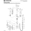 image:imageKingston Brass KS1238TXBS French Country Deck Mount Kitchen Faucet with Brass Sprayer Brushed NickelBrushed Nickel