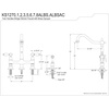 image:imageKingston Brass KS127ALBSAC Heritage Bridge Kitchen Faucet Antique Copper 1388 x 856 x 1313Antique Copper