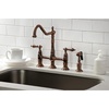 image:imageKingston Brass KS127ALBSAC Heritage Bridge Kitchen Faucet Antique Copper 1388 x 856 x 1313Antique Copper