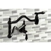 image:imageKingston Brass KS2102BAL Heirloom TwoHandle Pot Filler in Polished BrassMatte Black