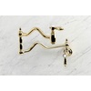 image:imageKingston Brass KS2102BAL Heirloom TwoHandle Pot Filler in Polished BrassPolished Brass