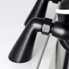 image:imageKingston Brass KS227MB Kingston Deck Mount Clawfoot Tub Faucet with Hand Shower Matte Black