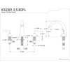 image:imageKingston Brass KS2368CFL Century Roman Tub Filler with 7316Inch in Spout Reach Brushed NickelBrushed Nickel