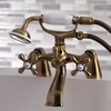 image:imageKingston Brass KS267SN Kingston Clawfoot Tub Faucet with Hand Shower Brushed NickelAntique Brass