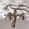 image:imageKingston Brass KS267SN Kingston Clawfoot Tub Faucet with Hand Shower Brushed NickelBrushed Nickel