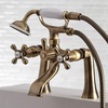 image:imageKingston Brass KS268PB Kingston Clawfoot Tub Faucet with Hand Shower Polished BrassAntique Brass