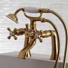 image:imageKingston Brass KS268PB Kingston Clawfoot Tub Faucet with Hand Shower Polished BrassBrushed Brass