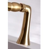 image:imageKingston Brass KS268PB Kingston Clawfoot Tub Faucet with Hand Shower Polished BrassBrushed Brass