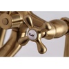 image:imageKingston Brass KS268PB Kingston Clawfoot Tub Faucet with Hand Shower Polished BrassBrushed Brass