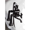 image:imageKingston Brass KS268PB Kingston Clawfoot Tub Faucet with Hand Shower Polished BrassOil Rubbed Bronze