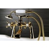 image:imageKingston Brass KS268PB Kingston Clawfoot Tub Faucet with Hand Shower Polished BrassPolished Brass