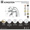 image:imageKingston Brass KS268PB Kingston Clawfoot Tub Faucet with Hand Shower Polished BrassPolished Chrome