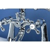 image:imageKingston Brass KS268PB Kingston Clawfoot Tub Faucet with Hand Shower Polished BrassPolished Chrome