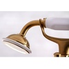 image:imageKingston Brass KS288SN ESSEX 7 Centers Deck Mount Clawfoot Tub Filler with Hand Shower 7 Spread Brushed NickelBrushed Brass