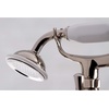 image:imageKingston Brass KS288SN ESSEX 7 Centers Deck Mount Clawfoot Tub Filler with Hand Shower 7 Spread Brushed NickelPolished Nickel