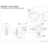 image:imageKingston Brass KS3033WLL 3Way Diverter Valve with Trim Kit Antique BrassMatte Black