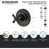 image:imageKingston Brass KS3036BX 3Way Diverter Valve with Trim Kit Polished NickelBrushed Brass