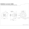 image:imageKingston Brass KS3036BX 3Way Diverter Valve with Trim Kit Polished NickelBrushed Brass