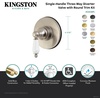 image:imageKingston Brass KS3037PL 3Way Diverter Valve with Trim Kit Brushed Brass