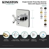 image:imageKingston Brass KS3047AX 3Way Diverter Valve with Trim Kit Brushed Brass