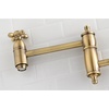 image:imageKingston Brass KS3101AX Pot Filler Metal Cross Handle Polished Chrome 818Inch Spout HeightAntique Brass