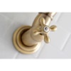 image:imageKingston Brass KS3101AX Pot Filler Metal Cross Handle Polished Chrome 818Inch Spout HeightBrushed Brass