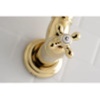 image:imageKingston Brass KS3101AX Pot Filler Metal Cross Handle Polished Chrome 818Inch Spout HeightBrushed Brass