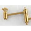 image:imageKingston Brass KS3101AX Pot Filler Metal Cross Handle Polished Chrome 818Inch Spout HeightBrushed Brass