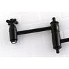 image:imageKingston Brass KS3101AX Pot Filler Metal Cross Handle Polished Chrome 818Inch Spout HeightMatte Black