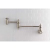 image:imageKingston Brass KS3101AX Pot Filler Metal Cross Handle Polished Chrome 818Inch Spout HeightPolished Nickel