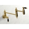 image:imageKingston Brass KS3108PKL Duchess Wall Mount Pot Filler Brushed NickelBrushed Brass