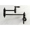image:imageKingston Brass KS3108PKL Duchess Wall Mount Pot Filler Brushed NickelMatte Black