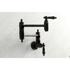 image:imageKingston Brass KS3108PKL Duchess Wall Mount Pot Filler Brushed NickelMatte Black