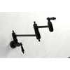 image:imageKingston Brass KS3108PKL Duchess Wall Mount Pot Filler Brushed NickelMatte Black